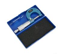Professional Outside Micrometer Set, 0 100mm Measuring Range, Includes Calibration Rod, 0 0001 For precision for Accurate Readings (0-25mm(0.01))