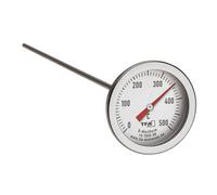 TFA Dostmann Professional Oven Thermometer 14.1035.60 Stainless Steel with Long Temperature Sensor (30 cm) Replacement Part/Retrofit for Pizza Oven, Wood Oven, Stone Oven, Grill, Smoker, Silver