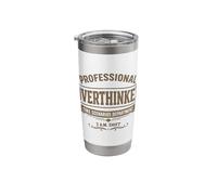 Professional Overthinker Fake Scenarios Department Funny Stainless Steel Insulated Tumbler