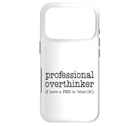 Professional Overthinker Funny Sarcastic Quote Case for iPhone 17 Pro