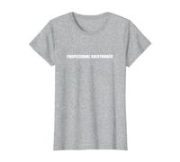 Professional Overthinker T-Shirt, Women, Heather Grey, Large