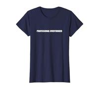 Professional Overthinker T-Shirt, Women, Navy Blue, Large