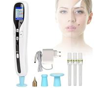 Professional Ozone Plasma Pen Skin Tag Mole Removal Device Tool | USB rechargeable LCD screen remover 8 energy gears 2 modes for wart freckle nevus tattoo kit