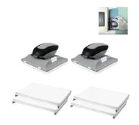 Professional Paint Edger Tool - Achieve Flawless Edges on Walls, Ceilings, and Corners | Latex Paint Flat Edger | Cutting in Tools for Painting (Grey 2 Pcs)