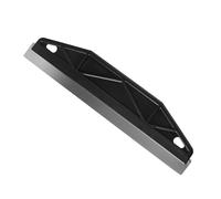 Professional Paint Edger Tool & Wallpaper Cutting Tool - 30.4cm Stainless Steel Paint Shield with Non-Slip Grip for Precision Skirting Board, Edge Painting and Decorating Projects, Black