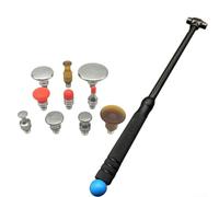 Professional Paintless Dent Repair Hammer Set with Carbon Alloy Tools for pdr Kit Including Tap Down Heads for Car Body Panel Dent Removal on Metal Plates DIY(11Pcs)