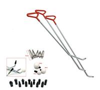 Professional Paintless Dent Repair Kit, 3-Piece Paintless Dent Removal Rods (Awl Head), Auto Body Hail Dent & Door Ding Remover Tool Set (3 Rods + 20pcs Pen)
