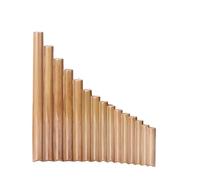 Professional Pan Flute 15-pipe G/C Panpipe Instrument Playing Forward And Backward Adult Bitter Bamboo Folk Music(G)