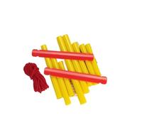 Professional Pan Flute 15 Pipe G Key Flute Pan Folk Musical Instrument Pan Flute Bamboo Panpipes Chinese Traditional Woodwind Instrument(Yelow DIY)