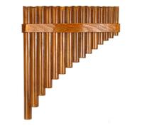 Professional Pan Flute 15-pipe G-tuned Bamboo Panpipe With Hoop Wind Instrument For Left And Right Hands(Right)