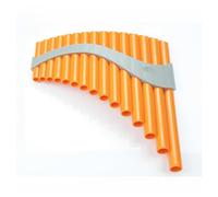 Professional Pan Flute 15-tube G-tuned Orange ABS Resin Pan Flute And Soft(Left)