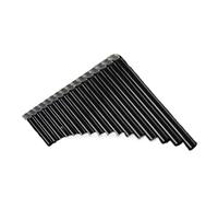 Professional Pan Flute 16-Pipe Pan Flute Key Pan Pipes ABS Panpipes Chinese Traditional Woodwind Instrument With Bag(Black)