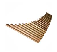 Professional Pan Flute 18-pipe F-tuned Natural Bitter Bamboo Panpipe Tuning Varnish With Bag Suitable For Beginners
