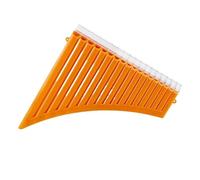 Professional Pan Flute 18-pipe Pan Flute For Beginners Easy To Learn Ethnic Special Upgraded Orange + Black(Orange)