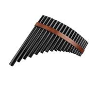 Professional Pan Flute 18 Pipes BrownPan Flute F Key Pan Pipes Woodwind Instrument Traditional Musical Instrument Bamboo Pan Flute(Right)