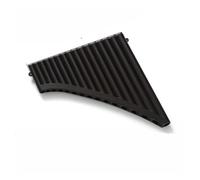 Professional Pan Flute 18-tube + Sliding Blowpipe Beginner Professional Performance Wide Range Panflute(Black brown)
