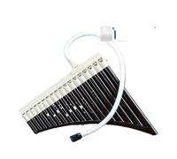 Professional Pan Flute 18-tube Sliding Mouthpiece Beginner Easy To Learn Panflute C Professional Model(Brown)