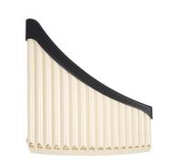 Professional Pan Flute 1pc Pan Flute 16/18 Pipes Panpipes AC Tone Tunable Base Panflute Professional Pan Pipe Musical Instrument(16 Hole-Beige)