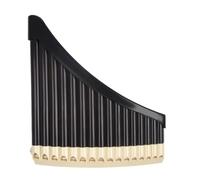 Professional Pan Flute 1pc Pan Flute 16/18 Pipes Panpipes AC Tone Tunable Base Panflute Professional Pan Pipe Musical Instrument(16 Hole-Brown)