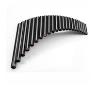 Professional Pan Flute 22-pipe G Key ABS Resin Panpipe For Beginners To Practice Music Lessons Instrument Forehand Right Hand Holding(Black)