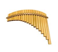 Professional Pan Flute 22-pipe G-tuned Entry-level Thin-walled Natural Bitter Bamboo Pan Flute Playing Instrument(Right)