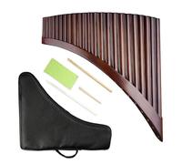 Professional Pan Flute 22 Pipes Pan Flute C Key Woodwind Instrument Chinese Traditional Musical Bamboo Purely Handmade(Left)