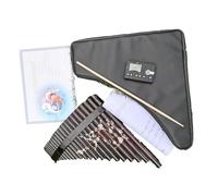 Professional Pan Flute 22 Pipes Pan Flute Transverse Bamboo Flute Professional Musical Instruments China Accesories Vertical Flute Accesories(C 14)