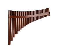 Professional Pan Flute 25 Pipes G Key Traditional Natural Bamboo Woodwind Pan Flute Bitter Bamboo Over 4 Years(Right)