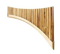 Professional Pan Flute 25 Pipes Pan flute Bamboo Pan Flute Panpipes G Key Handmade Woodwind Instrument in G Key(25-LEFT-SAMLL-G)