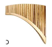 Professional Pan Flute 25 Pipes Pan Flute Bamboo Panpipes C Key Handmade Woodwind Instrument In C Key(Left)