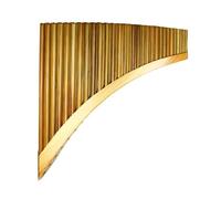 Professional Pan Flute 29 Pipes G Key Pan Flute Traditional Woodwind Instrument Bamboo Handmade Pan Pipe With Bag(29-right-Log)