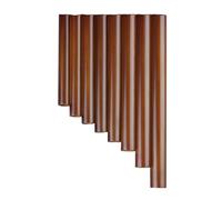 Professional Pan Flute 8 Pipes Pan Flute Pan Pipes Woodwind Instrument Chinese Traditional Musical Instrument Brown Bamboo Pan Flute(8-left1)