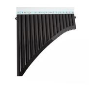 Professional Pan Flute ABS Panflute 16-tube Special Beginner Sliding Blowpipe Easy To Learn(16-tube black)