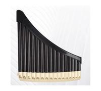Professional Pan Flute ABS Plastic Curved Pan Flute 18/16 Tone C Key Pipes Mouthpiece Included Panpipes Detachable Bottom Bracket(16-BLACK)