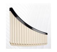 Professional Pan Flute ABS Plastic Curved Pan Flute 18/16 Tone C Key Pipes Mouthpiece Included Panpipes Detachable Bottom Bracket(18-off-white)