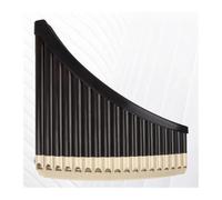 Professional Pan Flute ABS Plastic Curved Pan Flute 18/16 Tone C Key Pipes Mouthpiece Included Panpipes Detachable Bottom Bracket(18-BLACK)
