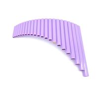 Professional Pan Flute Backhand Left-handed 22-pipe G-key ABS Resin Panpipe For Beginners To Practice Music Lessons(Purple)