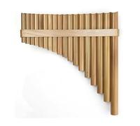 Professional Pan Flute Bamboo Flute 18 Pipes F Key Pan Flute Pan Pipes Woodwind Instrument Chinese Traditional Musical Instrument(Left Hand)