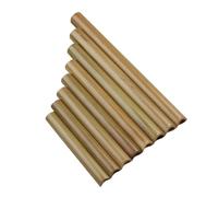 Professional Pan Flute Brown 8 Pipes Pan Flute Small Size Original Color Pan Pipe Chinese Musical Instruments Traditional Handmade(Hand original right)