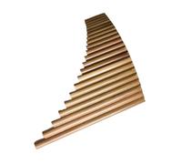 Professional Pan Flute C/G 16-pipe Panpipe Natural Bitter Bamboo Panpipe Tuning Varnish With Bag(C)