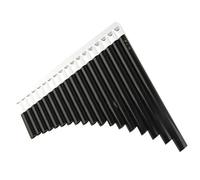 Professional Pan Flute C Key Pan Flute 18 Pipes ABS Wind Instrument Panpipe C Key Handmade 18 Pipes Panflute(White+dark brown)