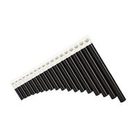 Professional Pan Flute C Panflute 16 Pipes Panflute Traditional Woodwind Instrument Simple Instrument Anti-fall Panflute(Black)