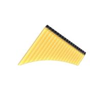 Professional Pan Flute C-tuned 16-pipe Panpipe For Beginners Resin Panpipe Traditional Woodwind Instrument(Off-white)
