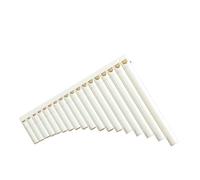 Professional Pan Flute Easy To Learn For Beginners Adult Pan Flute Instrument Blowpipe C Key Professional Model 16/18 Tubes Ivory White(16 tube)