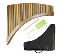 Professional Pan Flute G Key Pan Pipes 22 Pipes Pan Flute Chinese Traditional Musical Instrument Woodwind Instrument Natural Bamboo Pan Flute(22-RIGHT SAMLL-G)