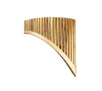 Professional Pan Flute Handmade Pan Flute C Key Spotted Bamboo Musical Instruments Handmade Pan Pipes Woodwind Instrument 22 Pipes(Left)