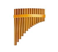Professional Pan Flute Handmade Pan Flute For Folk Musical Instruments Brown Color Woodwind Instrument 15 Pipes(Right)