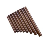 Professional Pan Flute Left Right Hand Brown 8 Pipes Pan Flute Small Size Original Color Pan Pipe(Brown left hand)