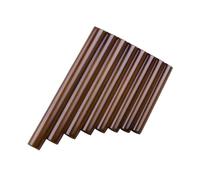 Professional Pan Flute Left Right Hand Brown 8 Pipes Pan Flute Small Size Original Color Pan Pipe(Brown right hand)
