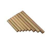 Professional Pan Flute Left Right Hand Brown 8 Pipes Pan Flute Small Size Original Color Pan Pipe(Original left hand)